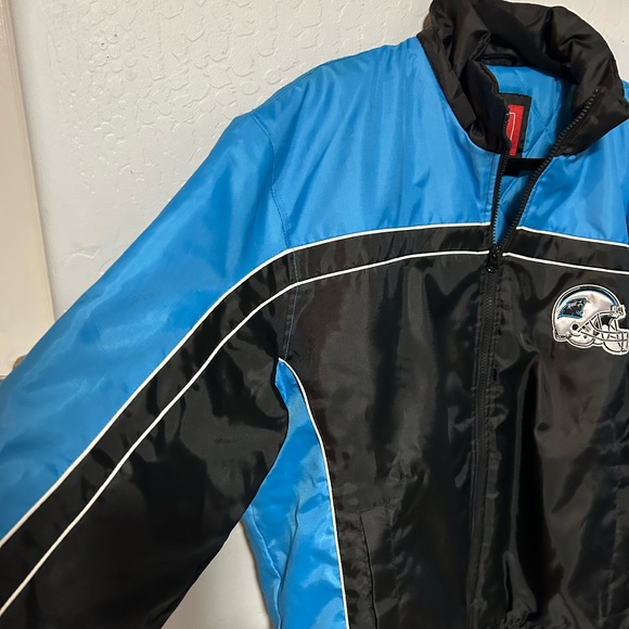 Carolina panthers puffer/bomber jacket!! 
Size large by NFL!! 
logo on back!! - Picture 7 of 8